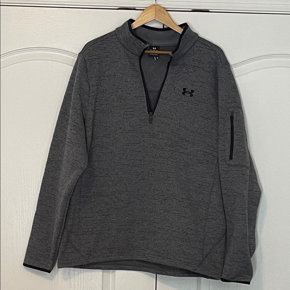 Under Armour Charcoal Quarter-Zip Pullover Size XL